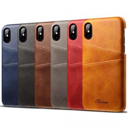 Luxury Leather Card Holder Phone Case For Iphone 6..