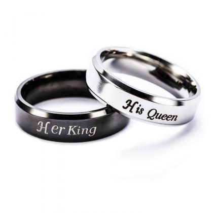 Fashion Stainless Steel Her King Hi..