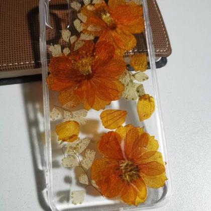 Real Dry Flower Clear Phone Case For Iphone Xr