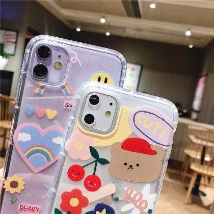 Cute Bear Phone Case For iPhone 12 ..