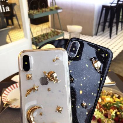 Moon Space Soft Phone Case