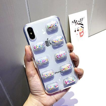 3d Cute Pills Capsules Cartoon Soft Phone Case