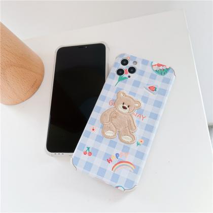 Cute Bear Silicone Phone Case 