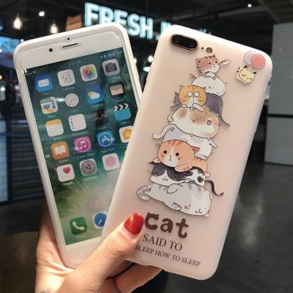 Cute Cat Silicone Phone Case