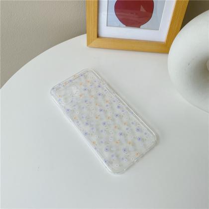 Little Flower Soft Clear Phone Case