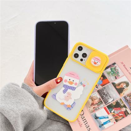 Cute Lens Protection Duck Rabbit Phone Case