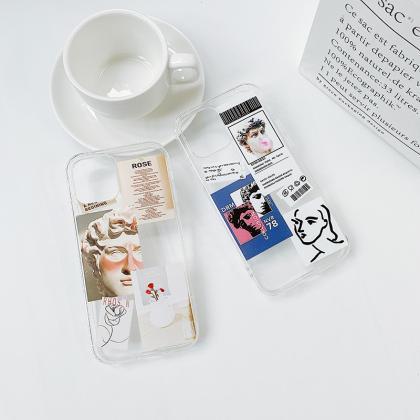 Art Illustration Soft Silicone Phone Case Iphone..