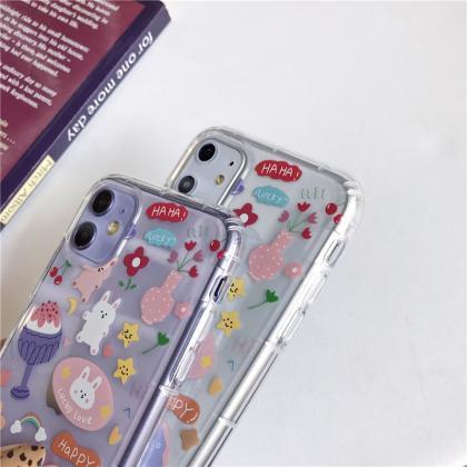 Creative Rabbit Soft Silicone Phone Case For..