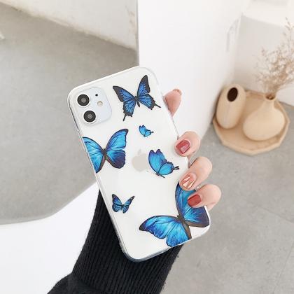 Butterfly Transparent Soft Silicone Cover