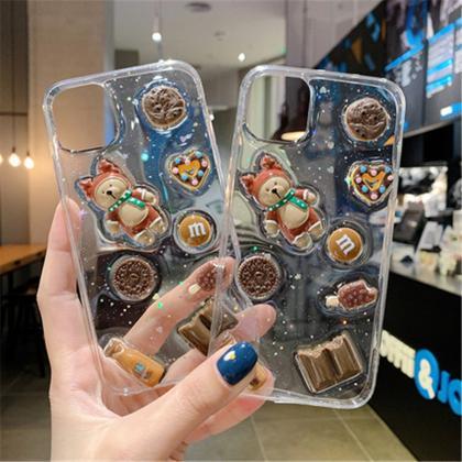 Creative Bear Soft Silicone Clear Phone Case For..