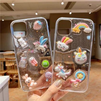 Cute Rabbit Coulds Soft Silicone Phone Case For..