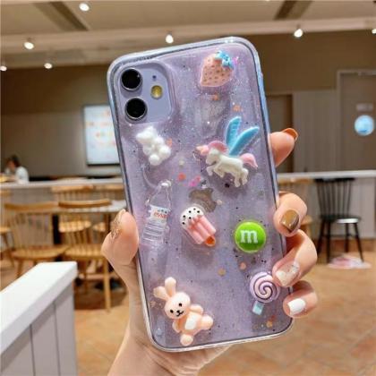 Cute Rabbit Coulds Soft Silicone Phone Case For..