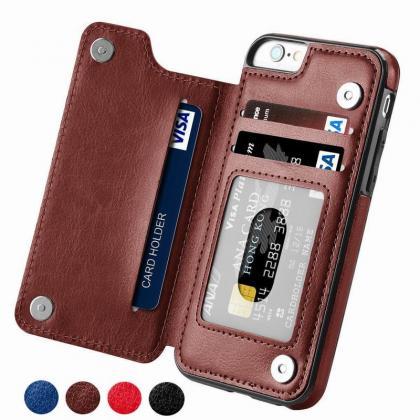 Leather Wallet Card Slot Flip Case For Iphone 14..