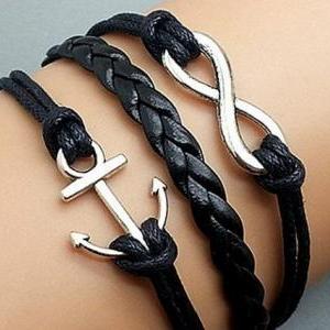 Infinity & Anchor Bracelet Charm..