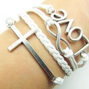 Infinity Cross & Anchor Bracelet Ch..