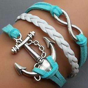 Infinity & Anchor Bracelet Charm..
