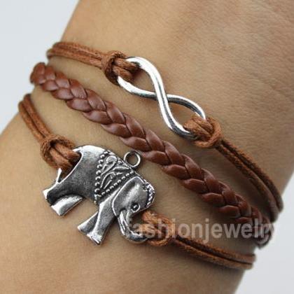 Infinity Bracelet Elephant Bracelet..