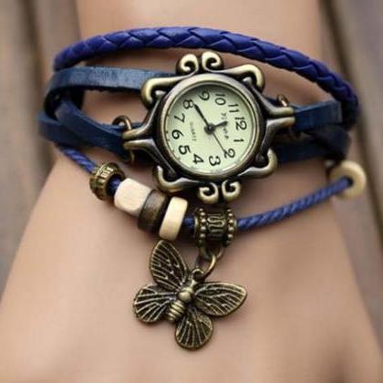 Fashion Butterfly Bracelet Watch Qu..