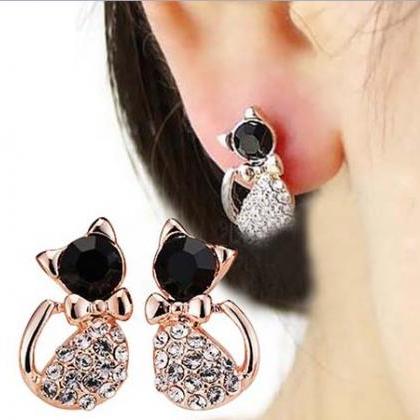 1 Pair Women Lady Earring Elegant Crystal..