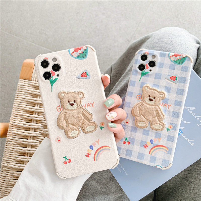 Cute Bear Silicone Phone Case 