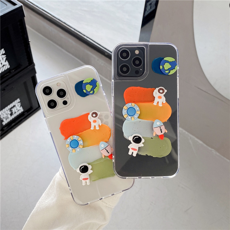 3d Space Clear Phone Case