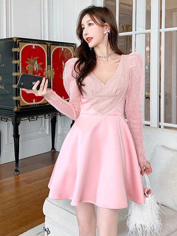 open lace back dress exclusive