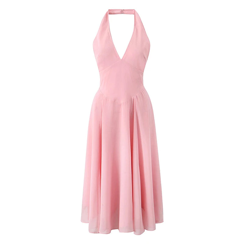 knee length dresses for ladies A LINE MIDI DRESS main image 1