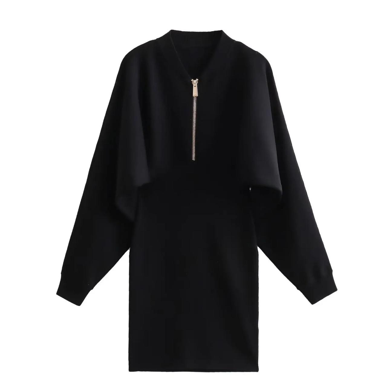 black batwing mini dress METOES Women's 2024 Summer Short Sleeve Short Dress Casual Summer Black  Batwing Sleeve Short Slim Fit Dress, Small at Amazon Women's Clothing store