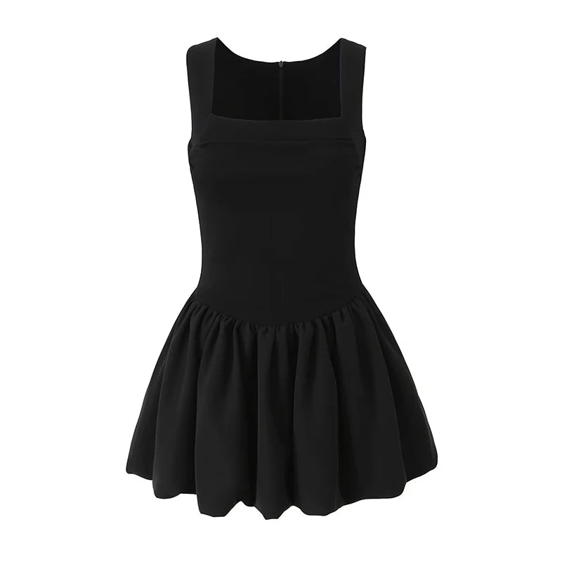 slim fit dress slacks Aileen Fit And Flare Puffy Skirt Mini Dress – SMAIBULUN main image 1
