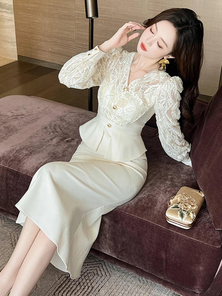 strapless open back dress PETAL JACQUARD PEPLUM MIDI DRESS – PatBO