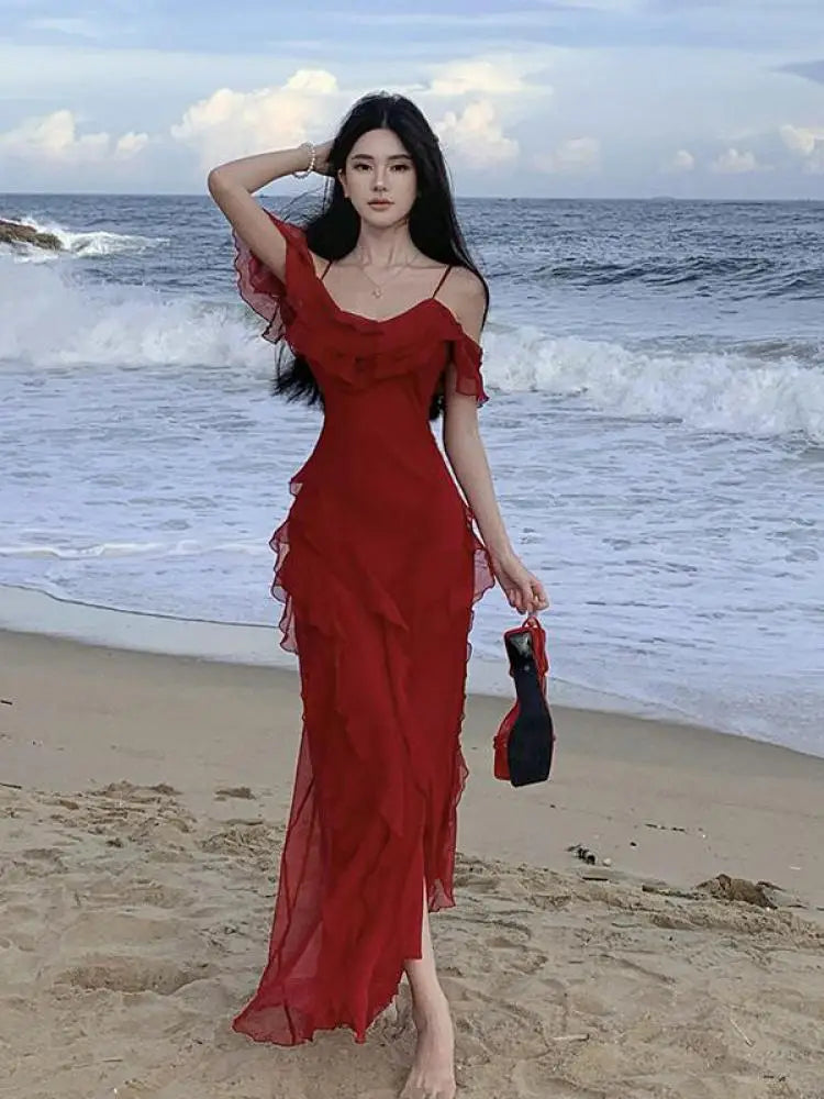 green emerald velvet dress PRETTYGARDEN Womens Summer Puff Short Sleeve Maxi Dress Square Neck Sm main image 1