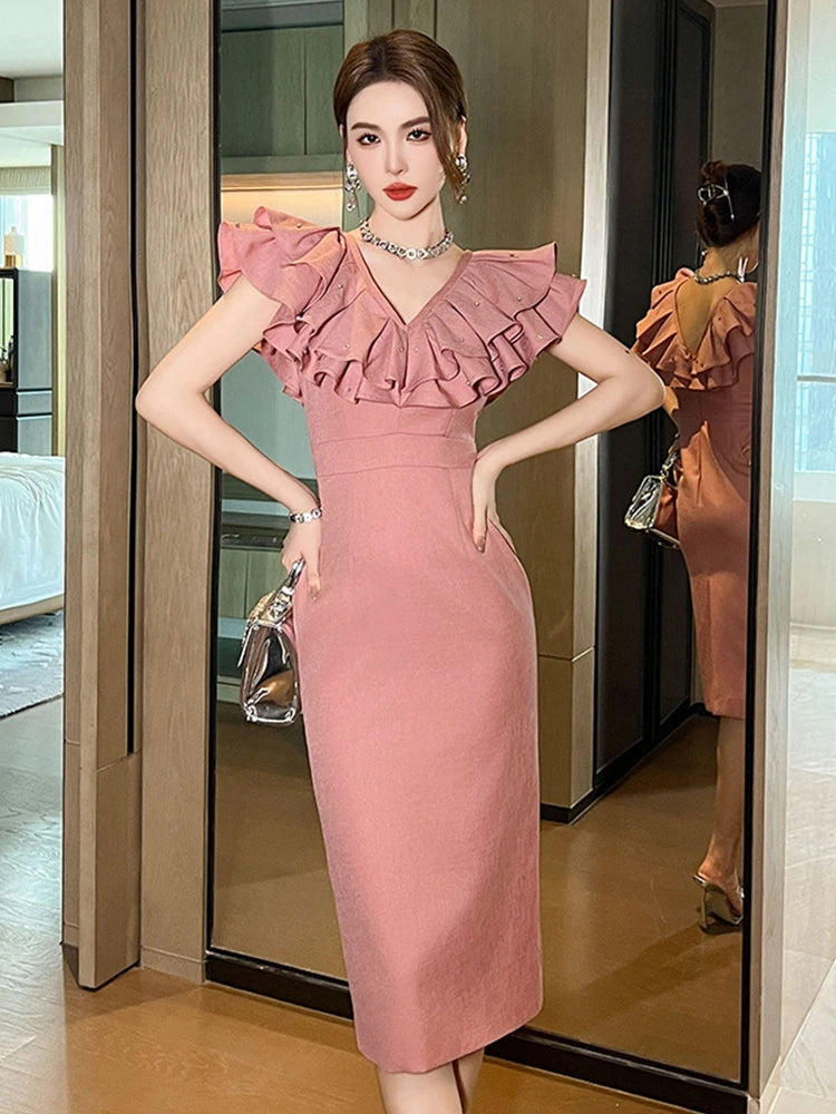 pink statement dress Ball Gown Pink Tulle Strapless Prom Dresses Evening Dresses PSK242 US4 / As Picture