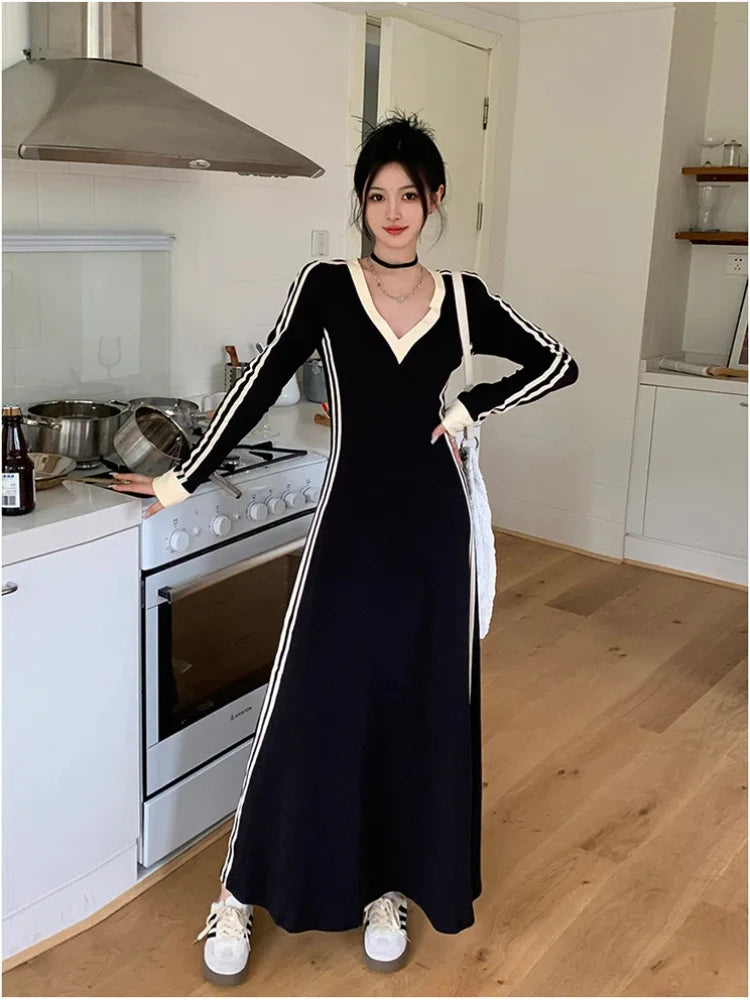loose dress korean style new womens summer korean style fashionable long knee length