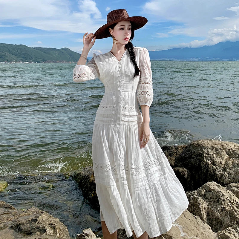 chinese dress ladies Maxi Dress - Boho Dress - Sundress - Lace Dress main image 1