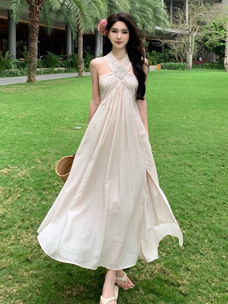 fitted lace wedding dress Strapless Long Prom Dress with Detached Puff Sleeves main image 0