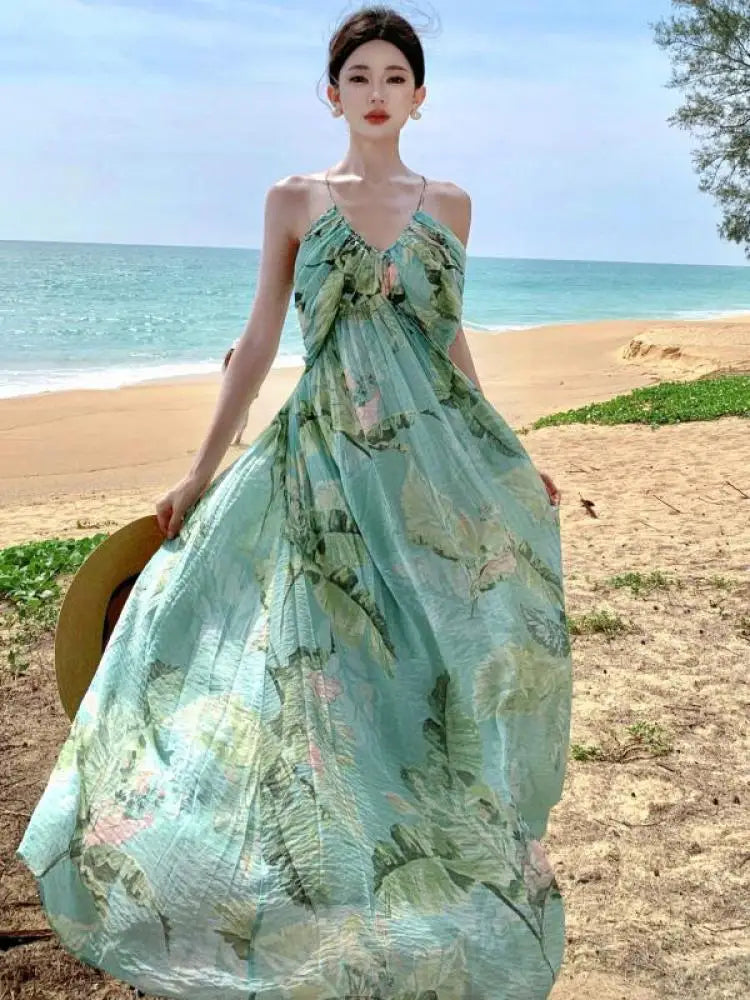 maxi dress beach wear Backless summer party maxi dress I Love that Boho main image 0