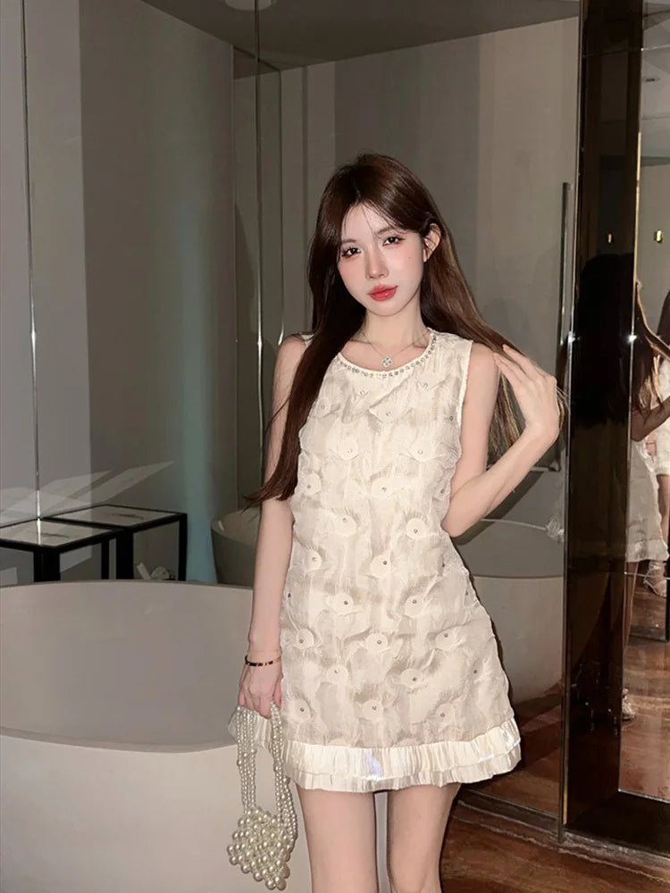 open lace back dress Sequin Birthday Dresses Short Sky Blue Cocktail Dress – jkprom main image 0