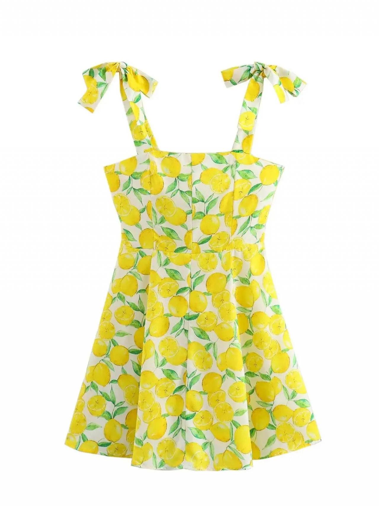 petite beach dresses for women Ariya Mini Dress Lemon Metallic – Beach City