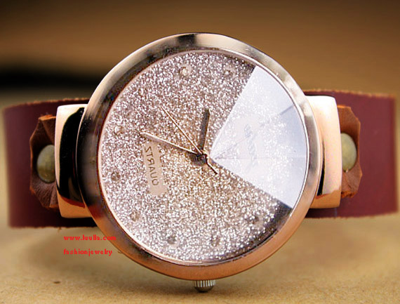 Leather Women Watch - Leather Wrist Watch - Women's Leather Wrist Watch