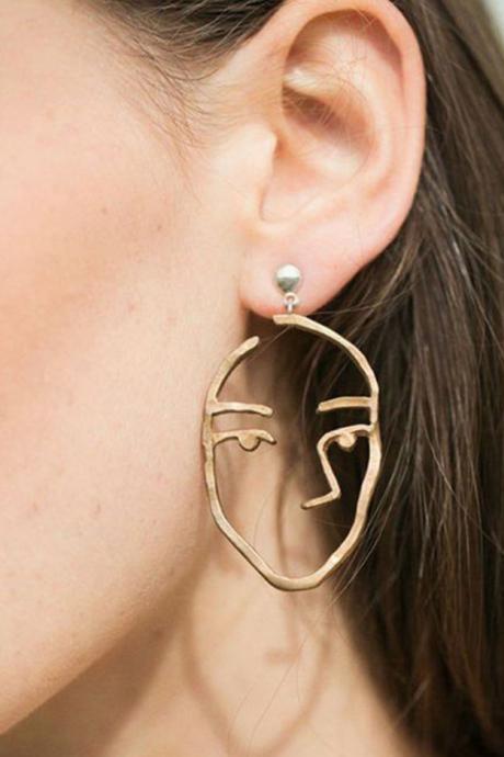 Cute Fashion Face Statement Dangle Earring