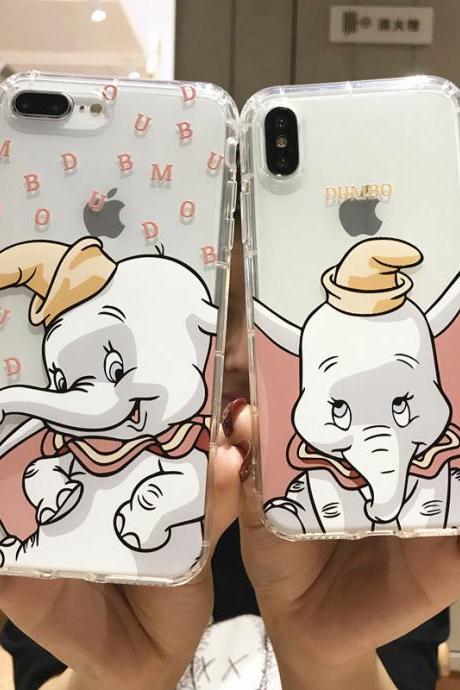 For iPhone 12 Pro Case Elephant Phone Case For iPhone 12 Mini 11 Pro Max 8 7 Plus X XS Max XR Soft TPU Bumper Cover