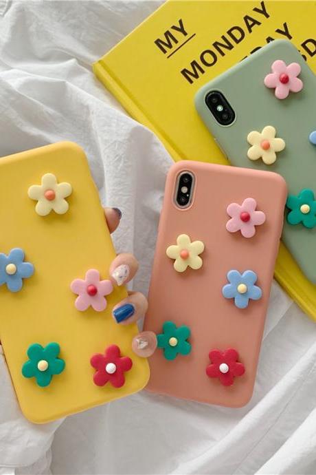 For iPhone 12 Pro Case Flower Case For iPhone 12 Mini 11 Pro Max 8 7 Plus X XS Max XR Soft TPU Bumper Cover