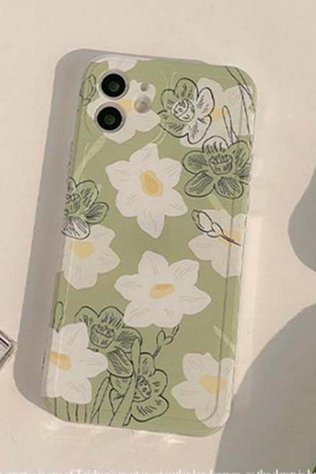 Flower Design Soft TPU iPhone Case