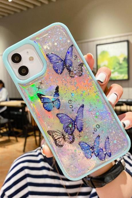 Butterfly Laser Silicone Phone Case 