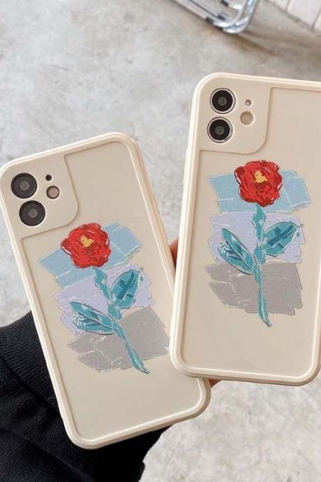 Floral Silicone Phone Case 
