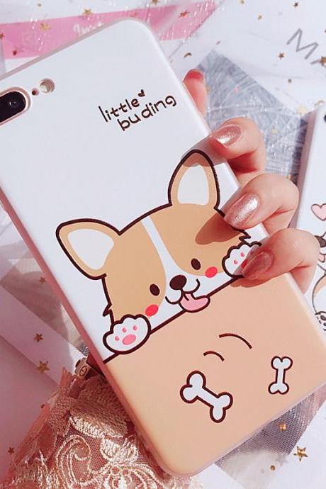 Cute Puppy Silicone Phone Case