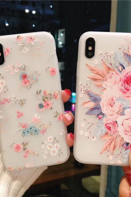 Cute Flower Silicone Phone Case