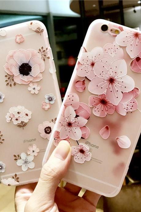 Flower Soft Silicone Phone Case
