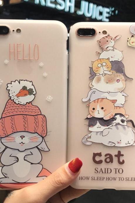 Cute Cat Silicone Phone Case