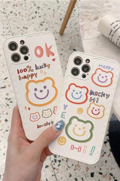 Cute Bear Silicone Phone Case
